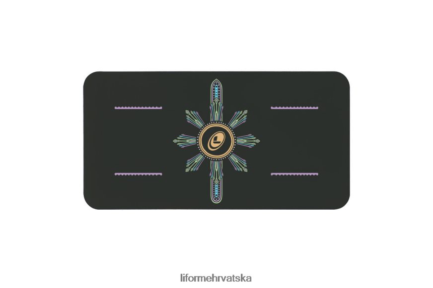 HPT6H82 Liforme podloga za jogu cosmic moon crno kolekcija