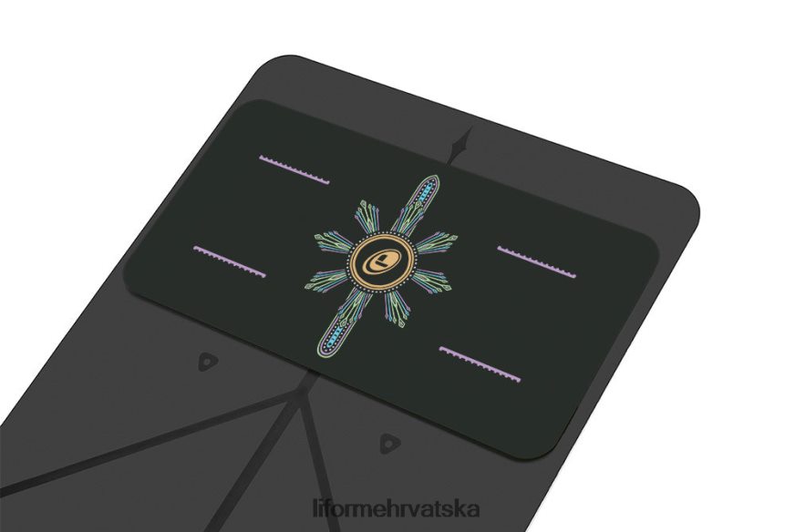 HPT6H82 Liforme podloga za jogu cosmic moon crno kolekcija