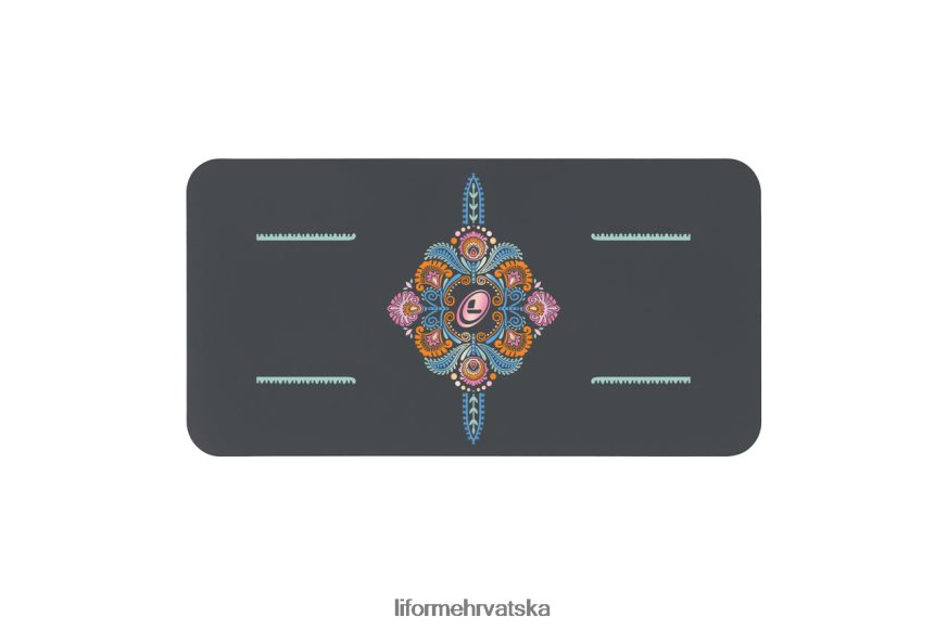 HPT6H84 Liforme mindful garden jastučić za jogu siva/cvjetna kolekcija