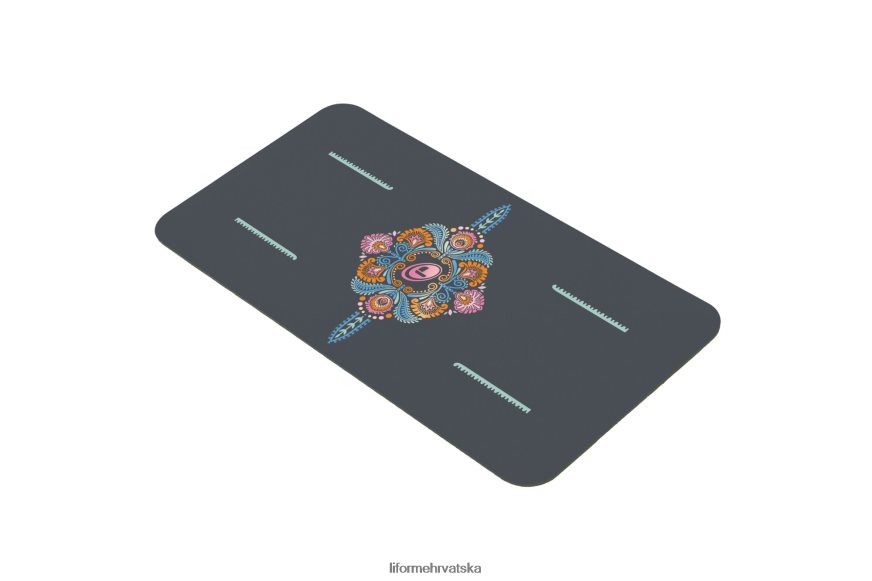 HPT6H84 Liforme mindful garden jastučić za jogu siva/cvjetna kolekcija