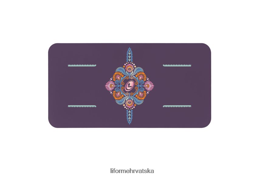 HPT6H85 Liforme mindful garden jastučić za jogu ljubičasta/cvjetna kolekcija