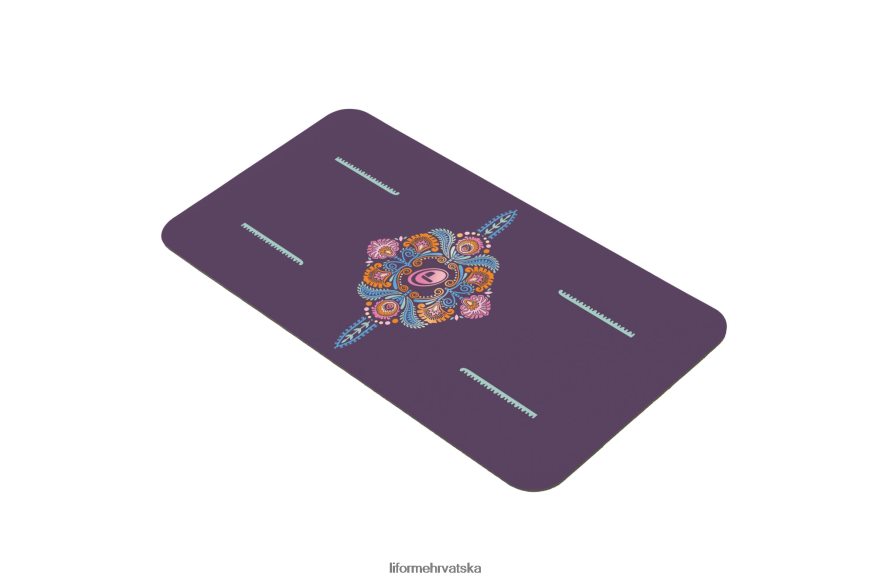 HPT6H85 Liforme mindful garden jastučić za jogu ljubičasta/cvjetna kolekcija