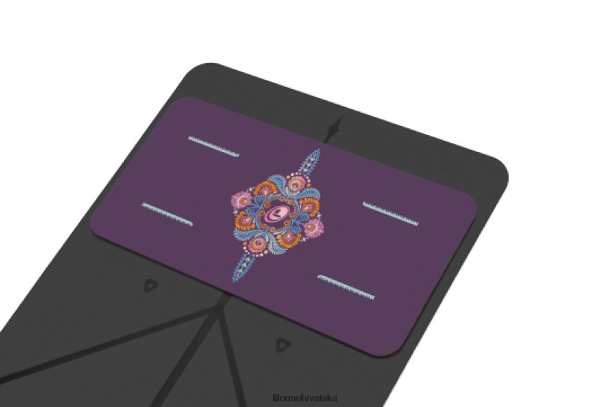 HPT6H85 Liforme mindful garden jastučić za jogu ljubičasta/cvjetna kolekcija