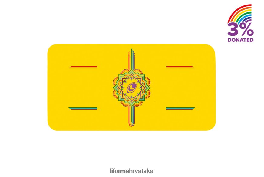 HPT6H87 Liforme podloga za jogu duge nade žuta/duga kolekcija