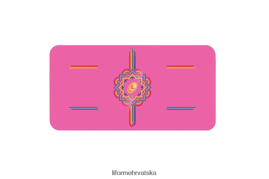 HPT6H93 Liforme zahvalan dugin jastučić za jogu zahvalna ružičasta/duga kolekcija