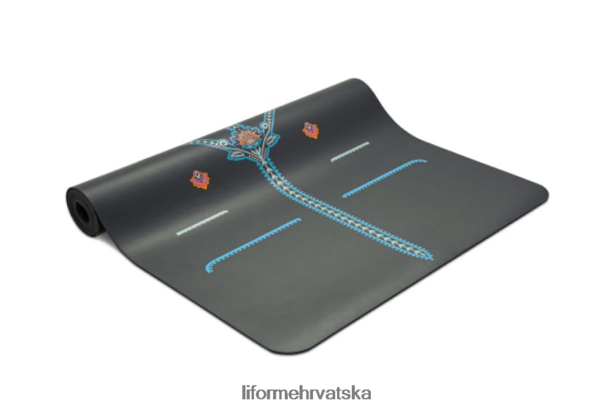 HPT6H15 Liforme pažljiva vrtna prostirka za jogu siva/cvjetna prostirke za jogu