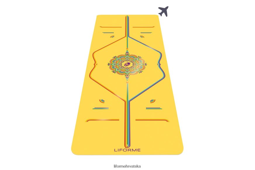HPT6H16 Liforme prostirka za jogu duge nade žuta/duga prostirke za jogu