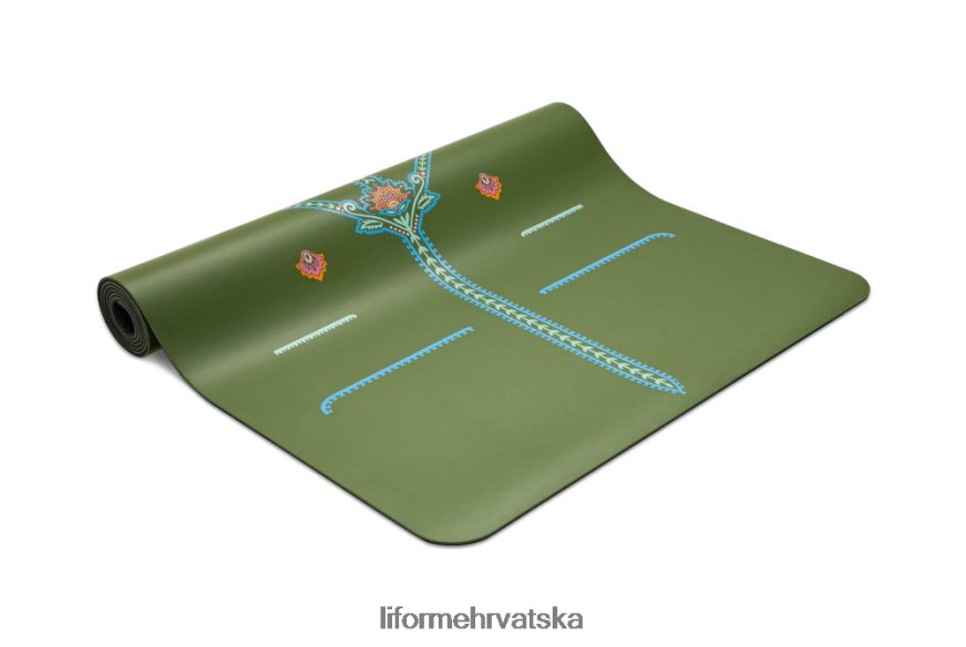 HPT6H1 Liforme pažljiva vrtna prostirka za jogu maslinasto/cvjetno prostirke za jogu