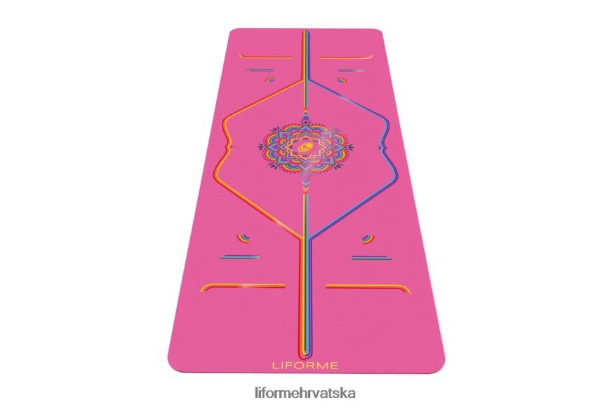 HPT6H25 Liforme zahvalna dugina prostirka za jogu zahvalna ružičasta/duga prostirke za jogu