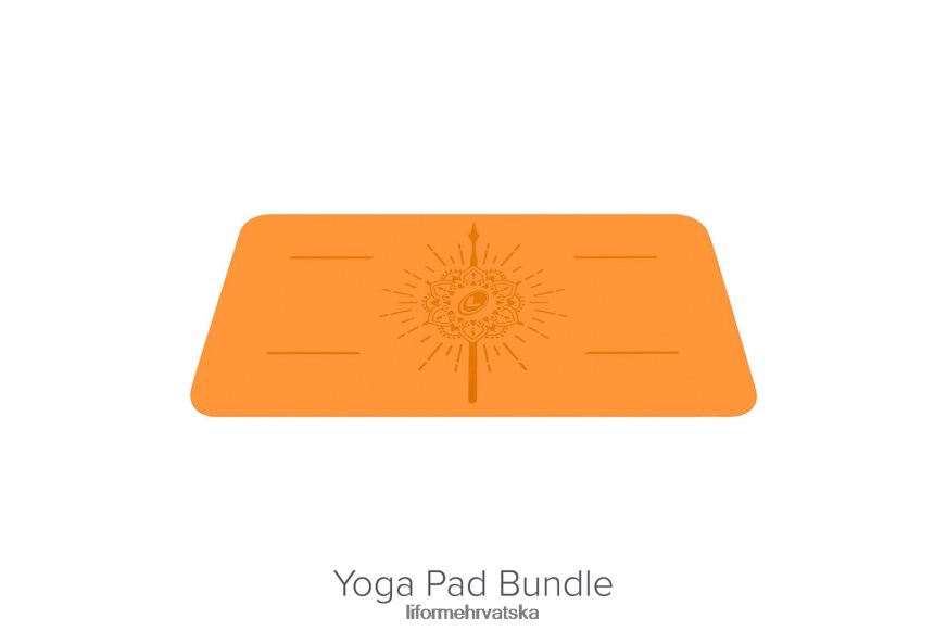 HPT6H26 Liforme prostirka za sreću jarke naranče prostirke za jogu