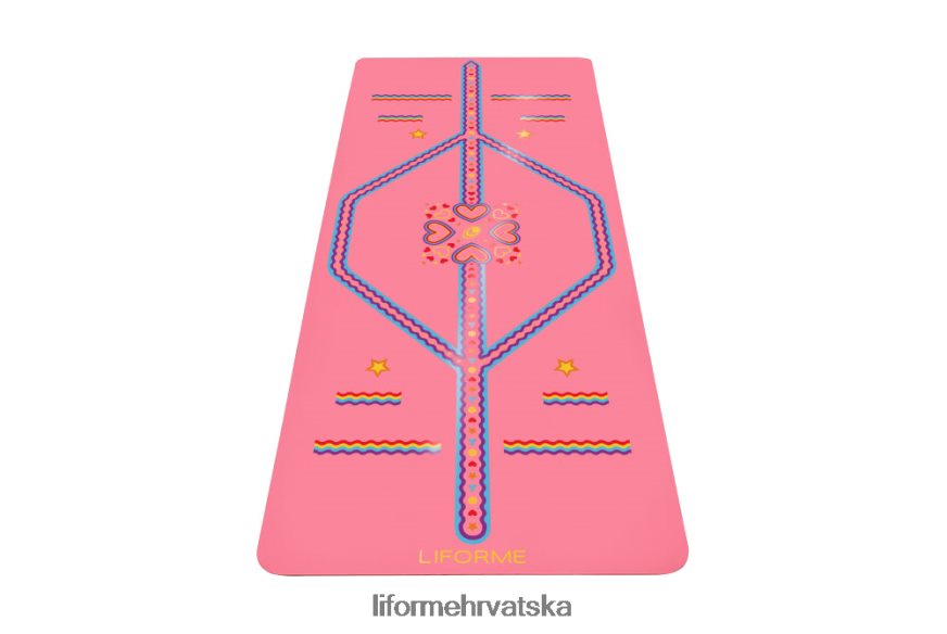 HPT6H65 Liforme dječja razigrana prostirka za jogu ružičasta prostirke za jogu