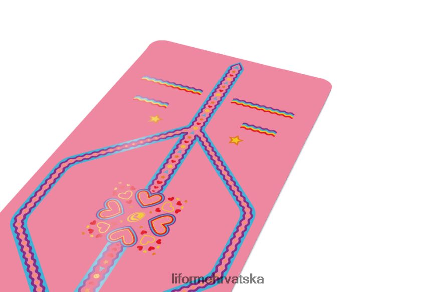 HPT6H65 Liforme dječja razigrana prostirka za jogu ružičasta prostirke za jogu