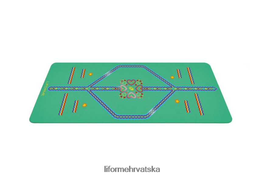 HPT6H67 Liforme dječja razigrana prostirka za jogu zelena prostirke za jogu