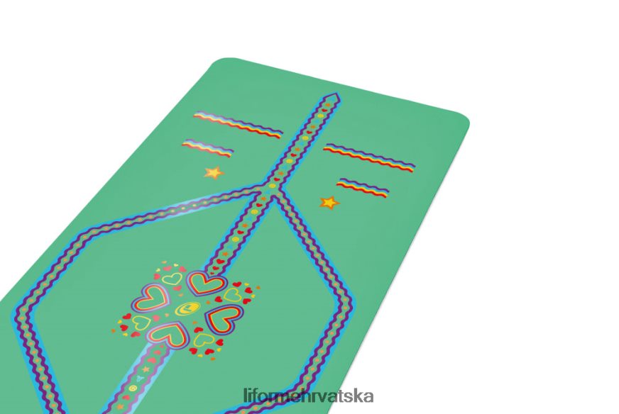HPT6H67 Liforme dječja razigrana prostirka za jogu zelena prostirke za jogu