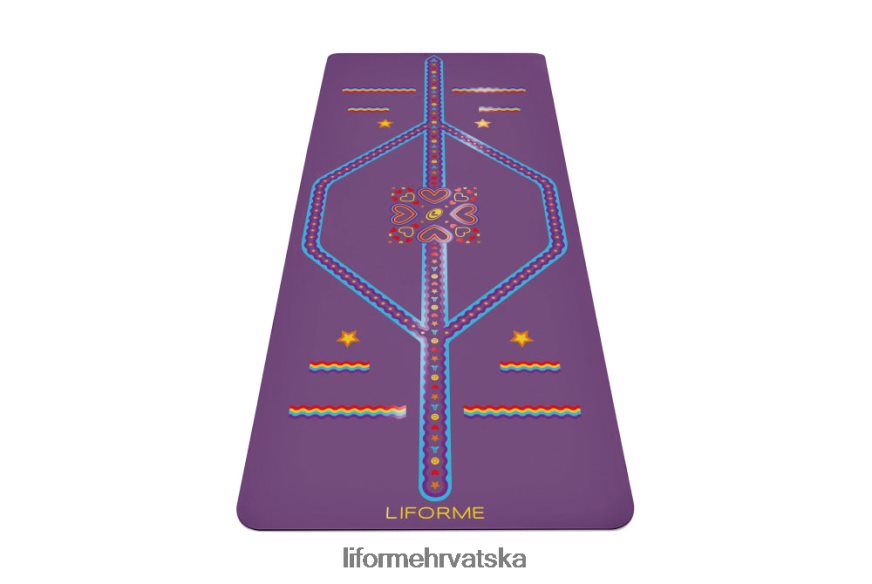 HPT6H68 Liforme dječja razigrana prostirka za jogu ljubičasta zemlja prostirke za jogu