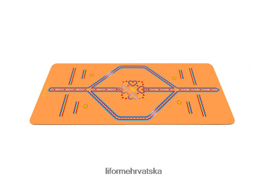 HPT6H69 Liforme dječja razigrana prostirka za jogu jarke naranče prostirke za jogu