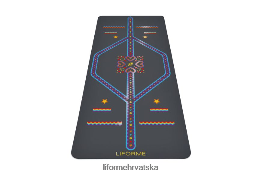 HPT6H74 Liforme dječja razigrana prostirka za jogu siva prostirke za jogu