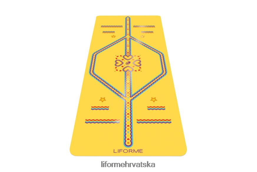 HPT6H76 Liforme dječja razigrana prostirka za jogu žuta boja prostirke za jogu