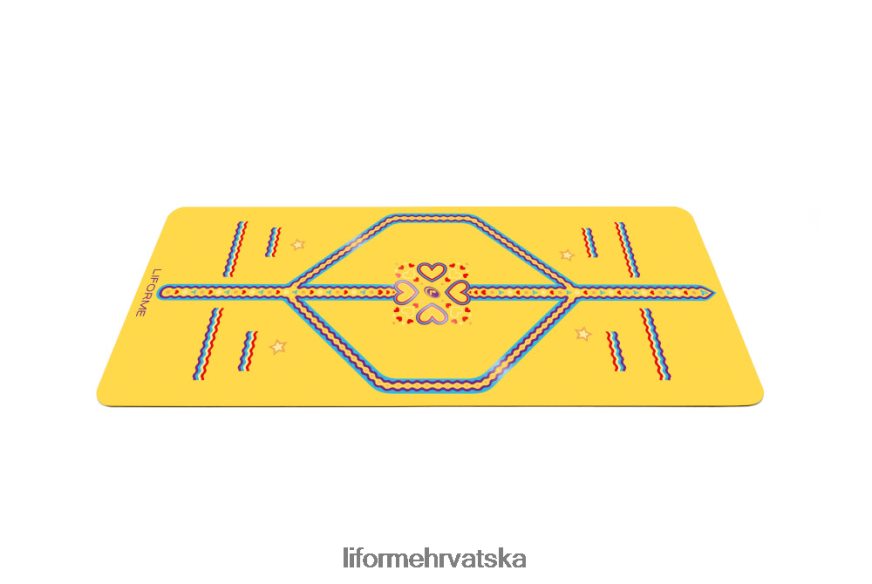 HPT6H76 Liforme dječja razigrana prostirka za jogu žuta boja prostirke za jogu