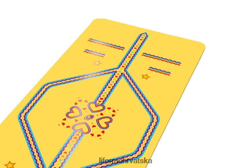 HPT6H76 Liforme dječja razigrana prostirka za jogu žuta boja prostirke za jogu