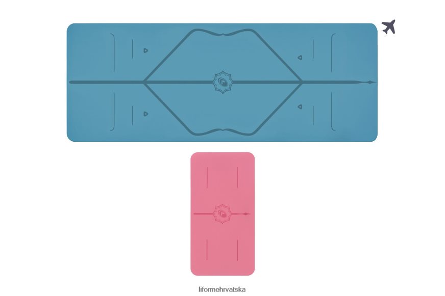 HPT6H64 Liforme prostirka za putovanje i paket jastučića za jogu klasični prostirke za jogu