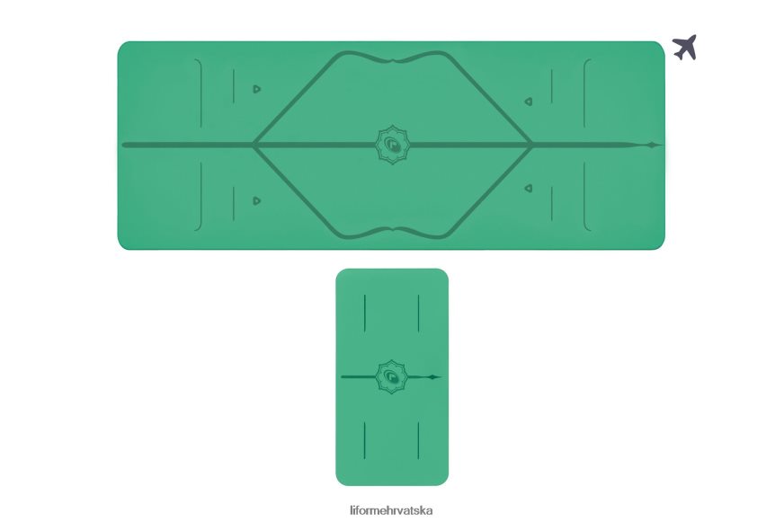 HPT6H64 Liforme prostirka za putovanje i paket jastučića za jogu klasični prostirke za jogu
