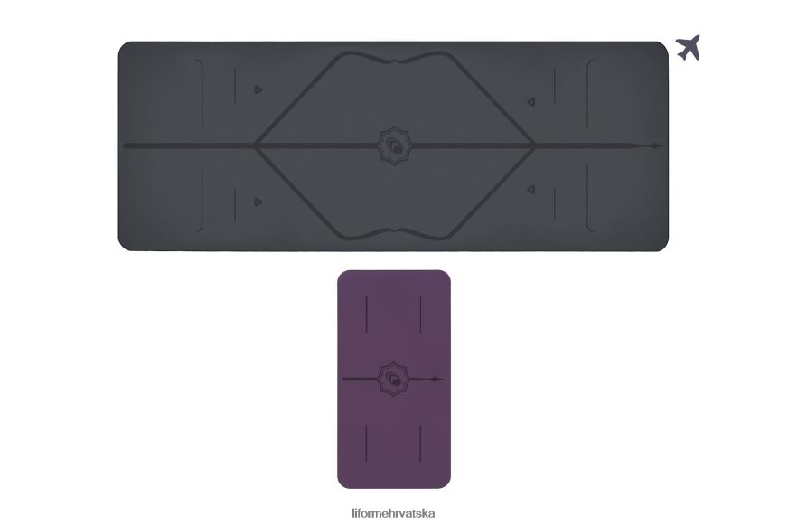 HPT6H64 Liforme prostirka za putovanje i paket jastučića za jogu klasični prostirke za jogu