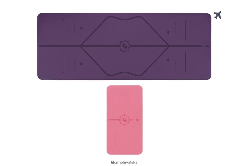 HPT6H64 Liforme prostirka za putovanje i paket jastučića za jogu klasični prostirke za jogu