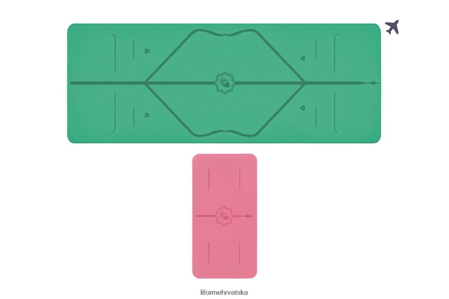 HPT6H64 Liforme prostirka za putovanje i paket jastučića za jogu klasični prostirke za jogu