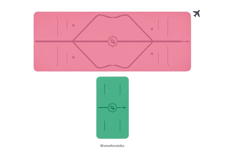 HPT6H64 Liforme prostirka za putovanje i paket jastučića za jogu klasični prostirke za jogu