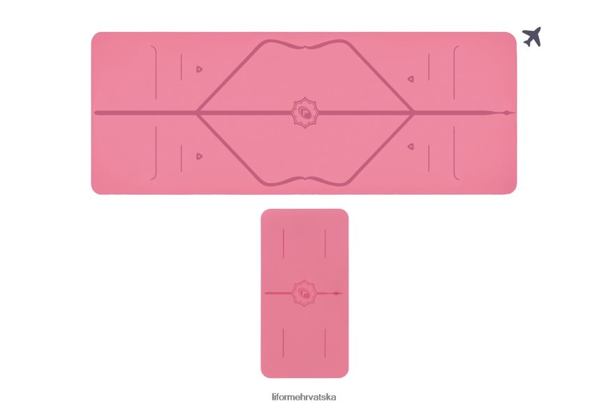 HPT6H64 Liforme prostirka za putovanje i paket jastučića za jogu klasični prostirke za jogu