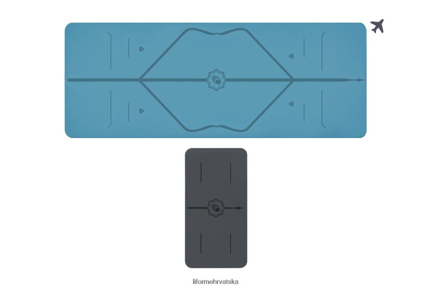 HPT6H64 Liforme prostirka za putovanje i paket jastučića za jogu klasični prostirke za jogu