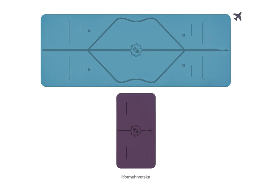 HPT6H64 Liforme prostirka za putovanje i paket jastučića za jogu klasični prostirke za jogu