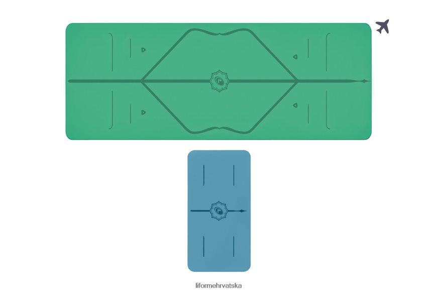 HPT6H64 Liforme prostirka za putovanje i paket jastučića za jogu klasični prostirke za jogu