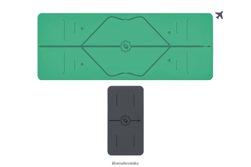 HPT6H64 Liforme prostirka za putovanje i paket jastučića za jogu klasični prostirke za jogu