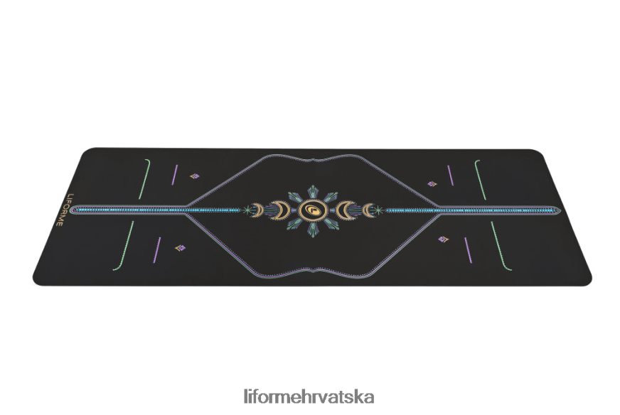 HPT6H45 Liforme prostirka za jogu putovanja kozmički mjesec crno prostirke za jogu