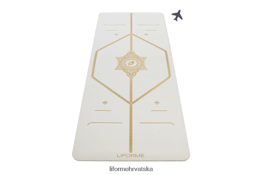 HPT6H46 Liforme čarobna putna prostirka bijelo zlato prostirke za jogu