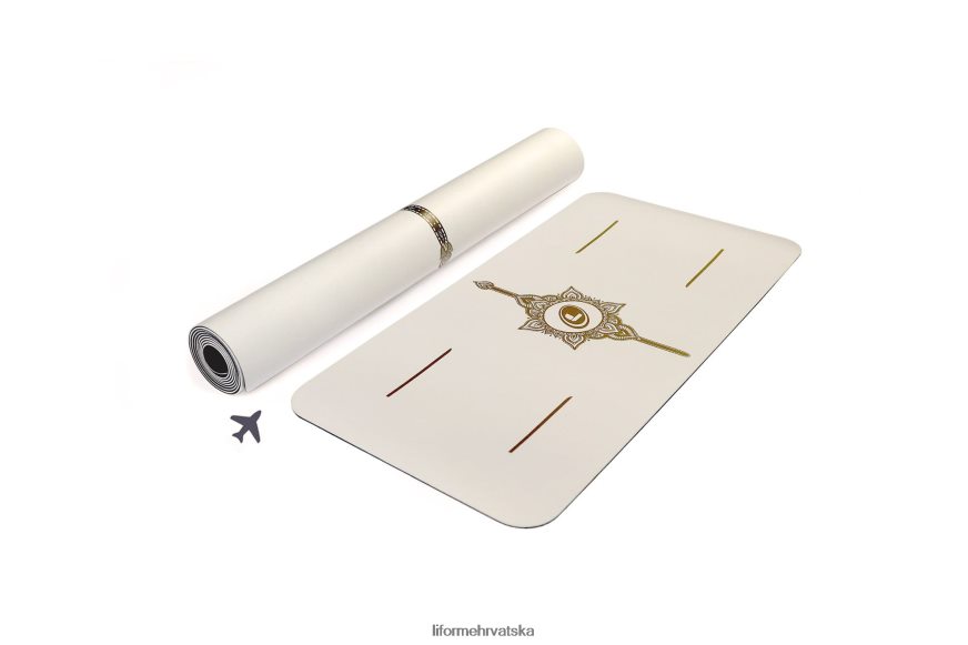 HPT6H46 Liforme čarobna putna prostirka bijelo zlato prostirke za jogu
