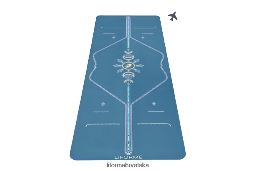 HPT6H47 Liforme prostirka za jogu putovanja kozmički mjesec plava prostirke za jogu