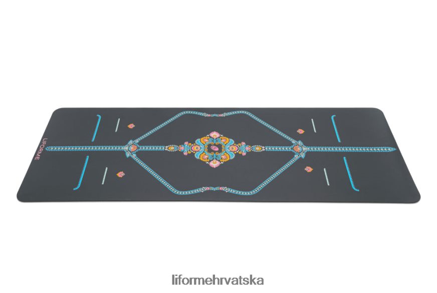 HPT6H48 Liforme pažljiva vrtna prostirka za jogu siva/cvjetna prostirke za jogu