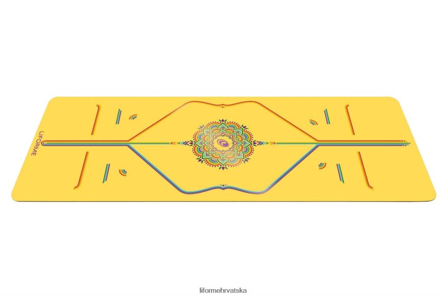 HPT6H51 Liforme putna prostirka duge nade žuta/duga prostirke za jogu