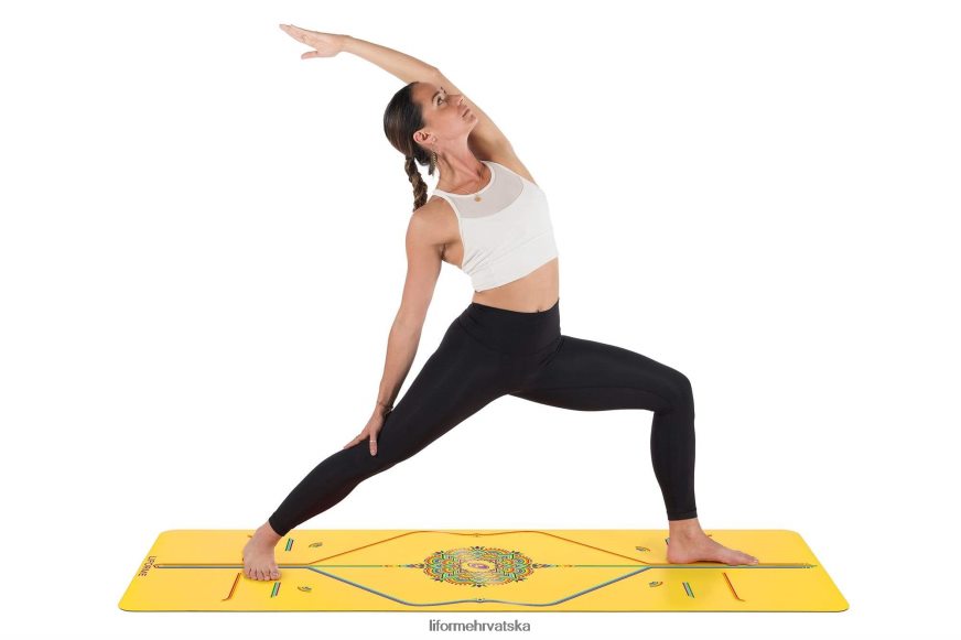 HPT6H51 Liforme putna prostirka duge nade žuta/duga prostirke za jogu