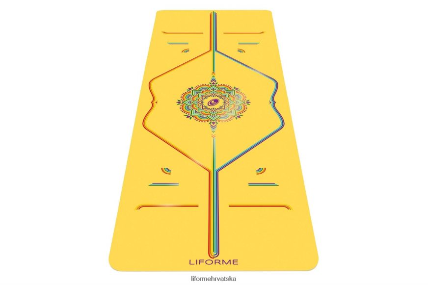 HPT6H51 Liforme putna prostirka duge nade žuta/duga prostirke za jogu
