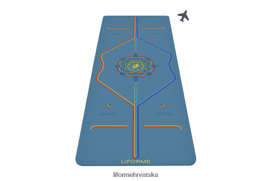HPT6H54 Liforme putna prostirka plava/duga prostirke za jogu