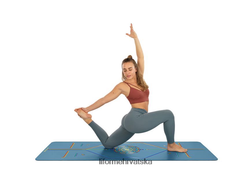 HPT6H54 Liforme putna prostirka plava/duga prostirke za jogu