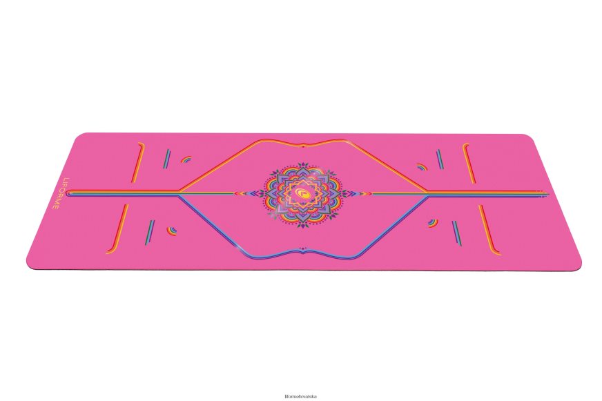 HPT6H55 Liforme zahvalna duga putna prostirka zahvalna ružičasta/duga prostirke za jogu