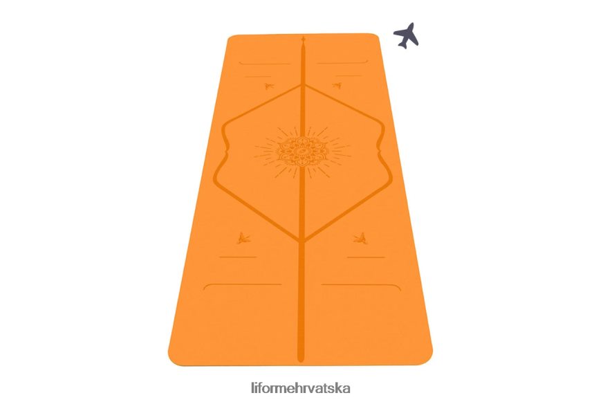 HPT6H57 Liforme prostirka za putovanje sreće jarke naranče prostirke za jogu