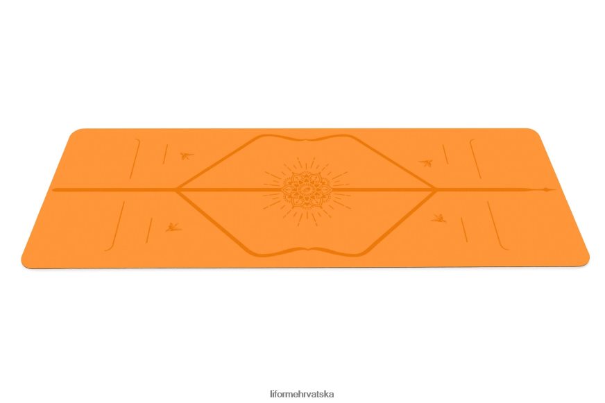 HPT6H57 Liforme prostirka za putovanje sreće jarke naranče prostirke za jogu