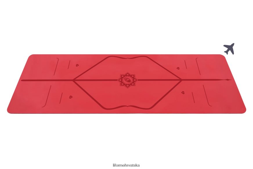 HPT6H58 Liforme ljubavna putna prostirka Crvena prostirke za jogu